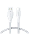Cablu Joyroom Surpass Series USB-A/USB-C 3A 1,2m alb