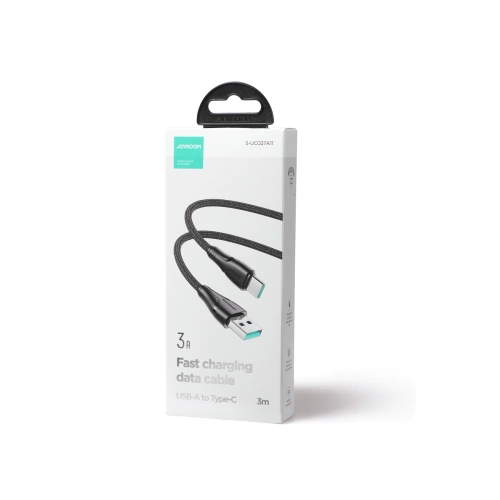 Kup Kabel Joyroom Surpass Series USB-A/USB-C 3A 3m černý - JYR702 - {ean13} - Sklep Home Screen