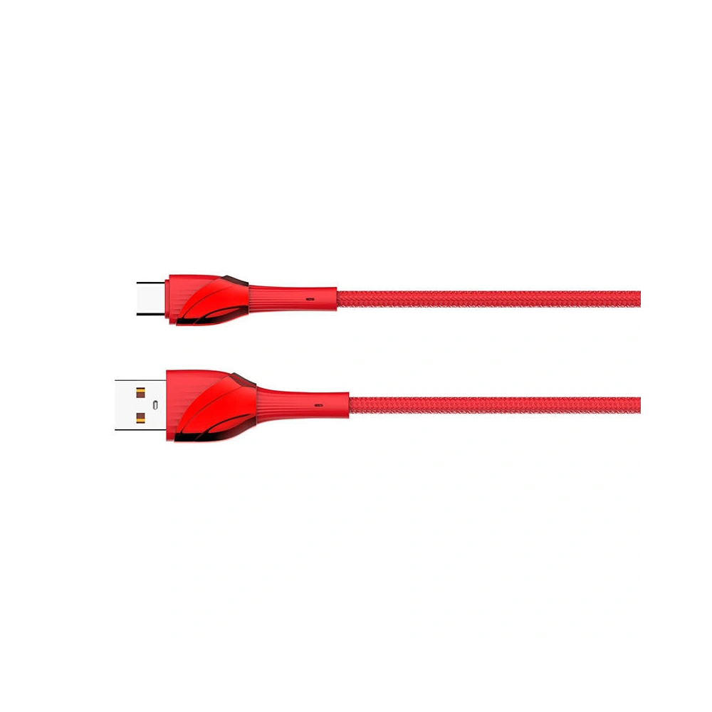 Kabel LDNIO LS662 USB-A/USB-C, 30W, 2m (czerwony)