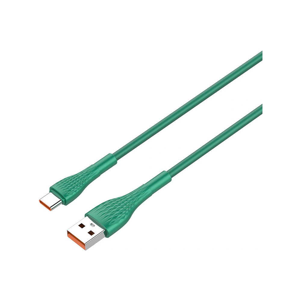 Kabel LDNIO LS671 USB-A/USB-C, 30W, 1m (zielony)
