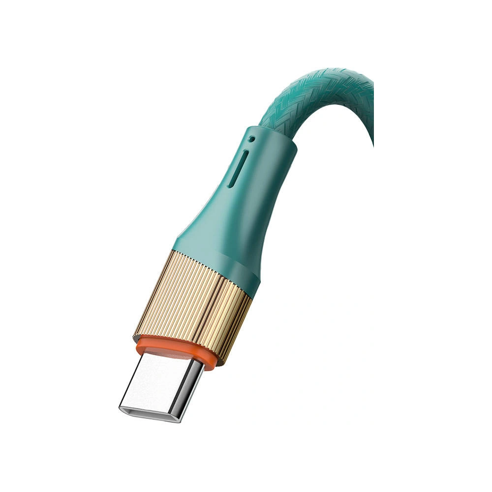 Kabel LDNIO LS632 USB-A/USB-C, 30W, 2m (zielony)