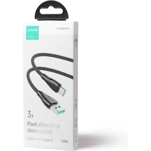 Kabel Joyroom Surpass Series USB-A/USB-C 3A 1,2 m černý