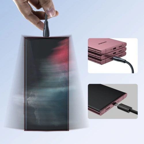 Kup Kábel Joyroom Surpass Series USB-A/USB-C 3A 1,2 m fekete - JYR692 - {ean13} - Sklep Home Screen