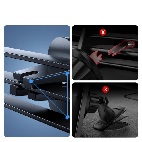 Kup Magnetický automobilový držák Joyroom JR-ZS313 do ventilační mřížky černý - JYR693 - {ean13} - Sklep Home Screen