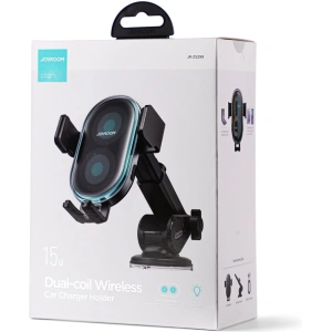 Buy Car holder with wireless charger Joyroom JR-ZS299 15W Dashboard black - JYR703 - {ean13} - Home Screen Store Europe