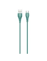 Kábel LDNIO LS612 USB-A/USB-C, 25W, 2m (zöld)