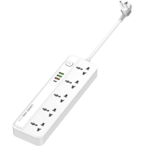 Buy Power strip with 5 AC outlets, 3x USB, USB-C, LDNIO SC5415, 2500W (white) - LDN97 - {ean13} - Home Screen Store Europe