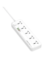 Buy Power strip with 5 AC outlets, 3x USB, USB-C, LDNIO SC5415, 2500W (white) - LDN97 - {ean13} - Home Screen Store Europe