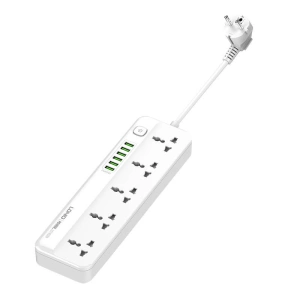 Buy Power strip with 5 AC outlets, 6x USB LDNIO SC5614, 2500W (white) - LDN98 - {ean13} - Home Screen Store Europe