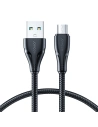 Joyroom Kabel Surpass Serie USB-A/microUSB 2.4A 0.25m schwarz