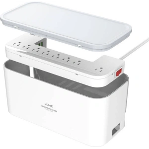 Buy LDNIO SN5309W power strip with organizer, 5x AC, 3x USB, 2500W (white) - LDN106 - {ean13} - Home Screen Store Europe