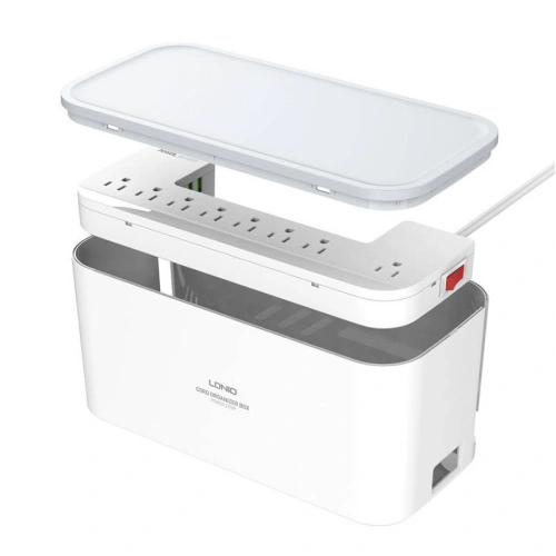 Kup Listă de alimentare cu organizer LDNIO SN5309W, 5x AC, 3x USB, 2500W (albă) - LDN106 - {ean13} - Sklep Home Screen
