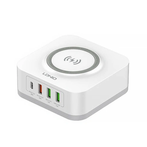 Kup Bezprzewodowa ładowarka indukcyjna LDNIO AW004, 3x USB + USB-C, 32W (biała) - LDN108 - {ean13} - Sklep Home Screen
