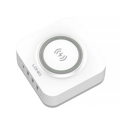 Kup Bezprzewodowa ładowarka indukcyjna LDNIO AW004, 3x USB + USB-C, 32W (biała) - LDN108 - {ean13} - Sklep Home Screen