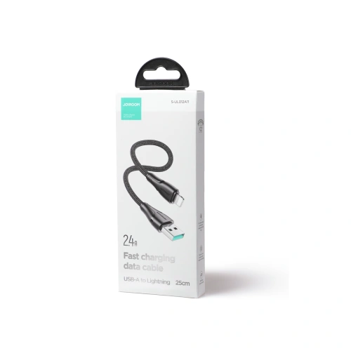 Kup Joyroom Kabel USB-A/Lightning 2.4A 0.25m schwarz - JYR706 - {ean13} - Sklep Home Screen
