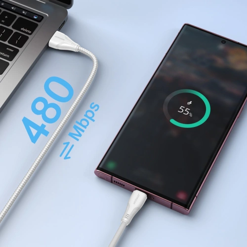 Kup Kabel Joyroom Surpass Series USB-A/USB-C 3A 0,25m alb - JYR707 - {ean13} - Sklep Home Screen