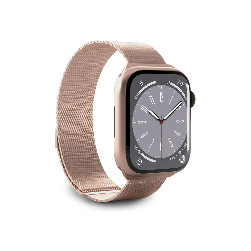 Bransoleta PURO Milanese Magnetic Band Apple Watch 4/5/6/7/SE/8/9 40/41mm (różowe złoto)