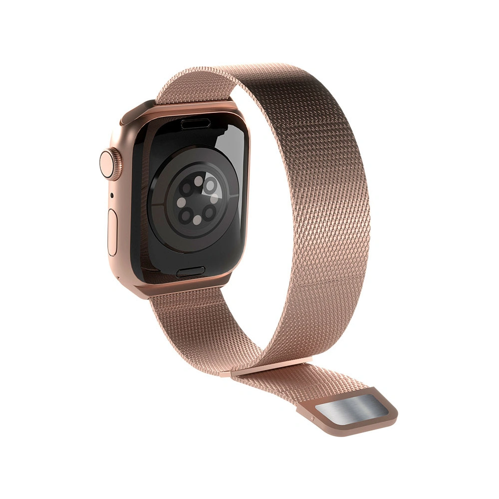 Bransoleta PURO Milanese Magnetic Band Apple Watch 4/5/6/7/SE/8/9 40/41mm (różowe złoto)