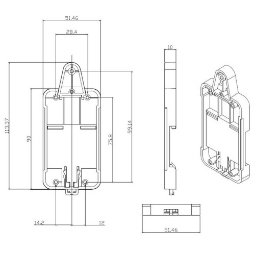 Buy DIN Sonoff DR rail mounting bracket - SNF113 - {ean13} - Home Screen Store Europe