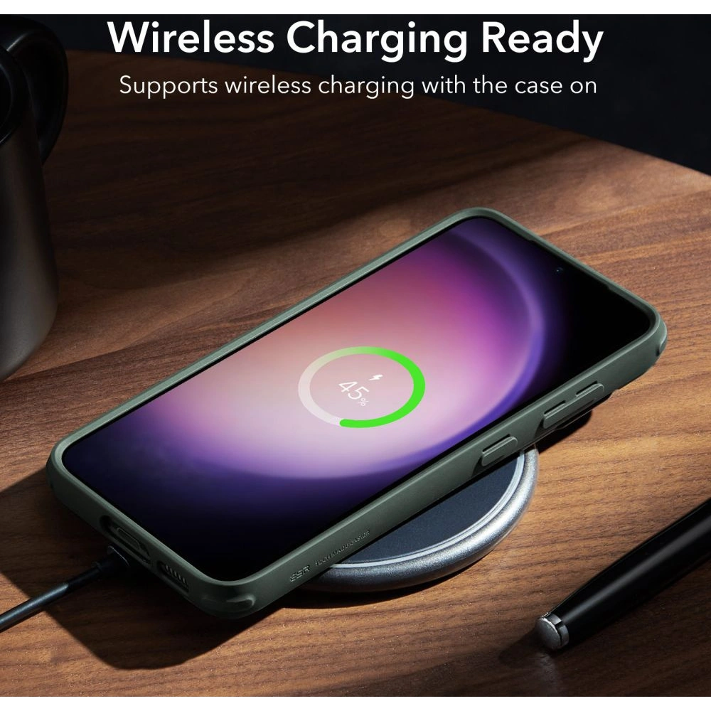 Etui ESR Classic Kickstand Samsung Galaxy S23 Clear/Green