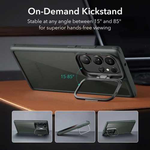 Kup Etui ESR Classic Kickstand Samsung Galaxy S23 Ultra Clear/Green - ESR666 - {ean13} - Sklep Home Screen