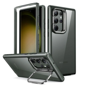 Kup Etui ESR Shock Armor Kickstand Samsung Galaxy S23 Ultra Clear/Green - ESR667 - {ean13} - Sklep Home Screen