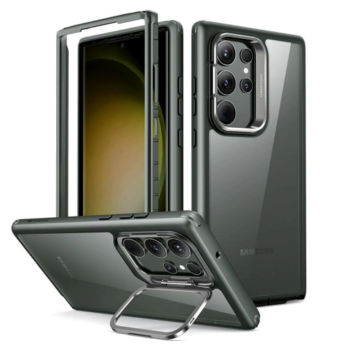 Kup Etui ESR Shock Armor Kickstand Samsung Galaxy S23 Ultra Clear/Green - ESR667 - {ean13} - Sklep Home Screen