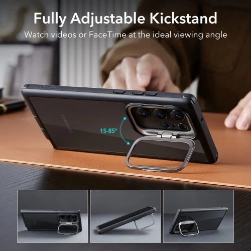Kup Etui ESR Shock Armor Kickstand Samsung Galaxy S23 Ultra Clear/Green - ESR667 - {ean13} - Sklep Home Screen