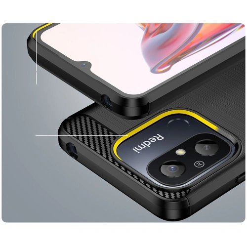 Buy Tech-Protect TPUCarbon Xiaomi Redmi 12c Black - THP1875 - {ean13} - Home Screen Store Europe