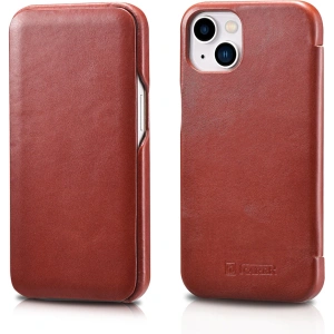 Kup Etui iCarer Curved Edge Vintage Folio Apple iPhone 13 czerwony - ICR485 - {ean13} - Sklep Home Screen