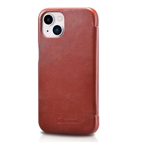 Kup Etui iCarer Curved Edge Vintage Folio Apple iPhone 13 piros - ICR485 - {ean13} - Sklep Home Screen