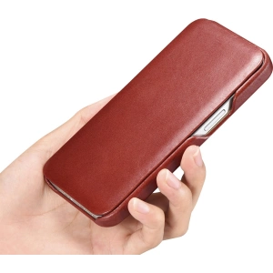 Kup Etui iCarer Curved Edge Vintage Folio Apple iPhone 13 červené - ICR485 - {ean13} - Sklep Home Screen
