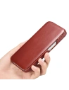 Kup Etui iCarer Curved Edge Vintage Folio Apple iPhone 13 piros - ICR485 - {ean13} - Sklep Home Screen