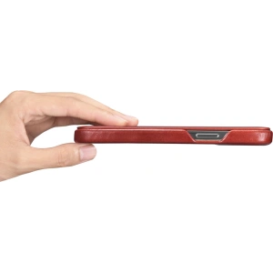 Kup Etui iCarer Curved Edge Vintage Folio Apple iPhone 13 červené - ICR485 - {ean13} - Sklep Home Screen