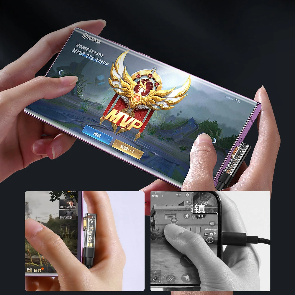 Kabel kątowy Joyroom USB-C/USB-A 3A 1,2m czarny