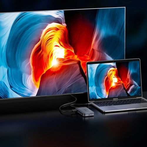 Kup Hub UGREEN CM296 6v1 USB-C / 3x USB 3.2 Gen 2 (10Gbps) - HDMI 4K 60Hz - USB-C PD - DC kapsa na SSD disk SATA M.2 šedá - UGR1483 - {ean13} - Sklep Home Screen