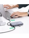 Kup Hub UGREEN CM296 6in1 USB-C / 3x USB 3.2 Gen 2 (10Gbps) - HDMI 4K 60Hz - USB-C PD - DC-Tasche SATA M.2 SSD-Gehäuse grau - UGR1483 - {ean13} - Sklep Home Screen