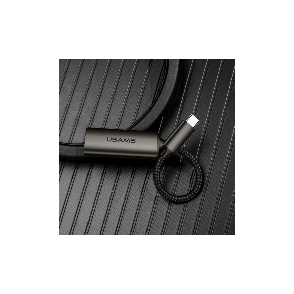 Adapter USAMS US-SJ282 U22 USB-C - HDMI 4K HD 15cm czarny/black