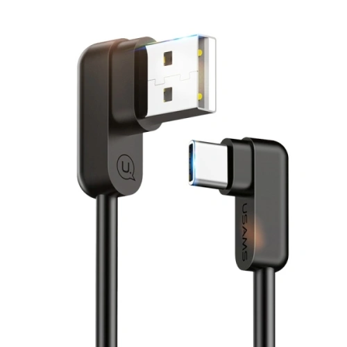 Kup Cablu unghiular USAMS US-SJ167 U-flow USB-C/USB-A 1,2m negru/black - USA927 - {ean13} - Sklep Home Screen