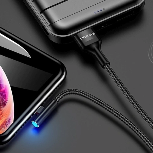 Kup Kabel úhlový USAMS US-SJ260 U15 2A 1,2m USB-A/Lightning černý/black - USA928 - {ean13} - Sklep Home Screen