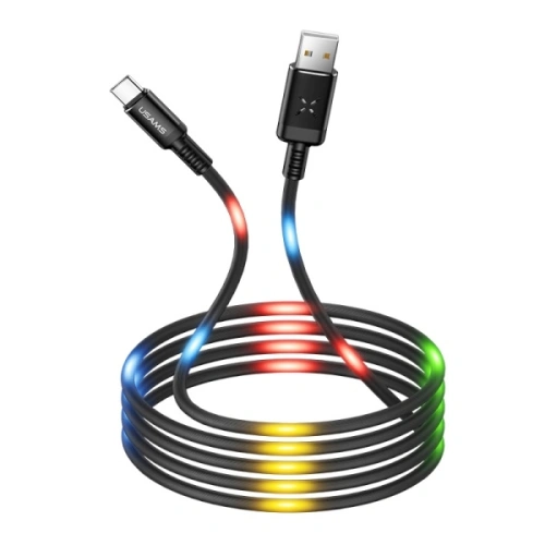 Kup Cablul USAMS US-SJ288 U16 Control Volum LED USB-A/microUSB 2A 1m negru/black - USA929 - {ean13} - Sklep Home Screen