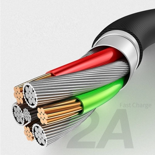 Kup Cablul USAMS US-SJ288 U16 Control Volum LED USB-A/microUSB 2A 1m negru/black - USA929 - {ean13} - Sklep Home Screen