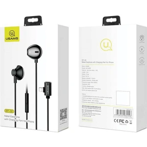 USAMS US-SJ295 EP-32 Lightning Earphones black