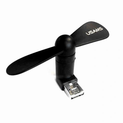 Kup Ventilátor USAMS US-ZB021 2v1 USB-A/microUSB černý/black - USA933 - {ean13} - Sklep Home Screen