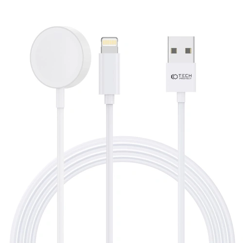 Kup Nabíječka do Apple Watch Tech-Protect Ultraboost 2in1 Magnetic Charging & Lightning 150cm Bílá - THP1878 - {ean13} - Sklep Home Screen