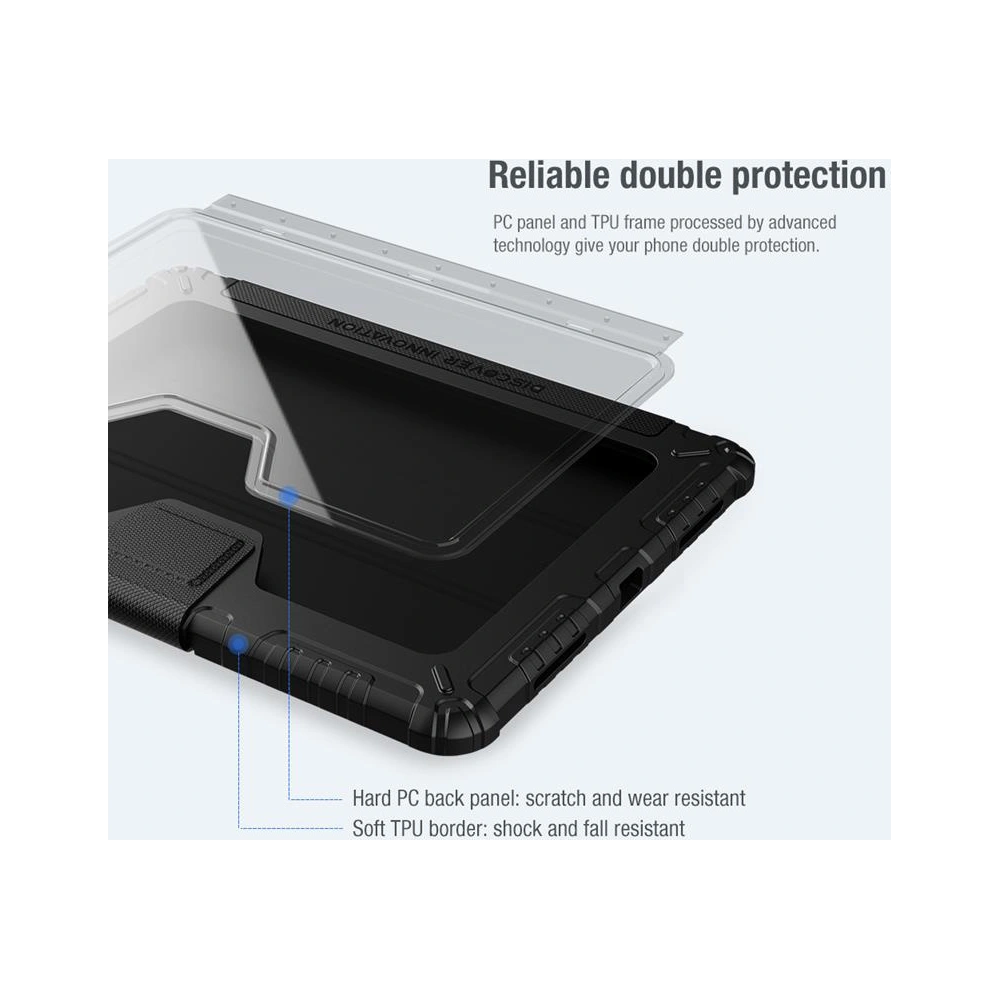 Etui Nillkin Bumper Pro Apple iPad Air 10.9 2020/2022 (4. i 5. generacji) / iPad Air 11 2024 (6. generacji) czarne