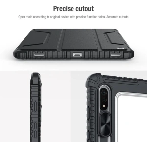 Kup Etui Nillkin Bumper Pro Samsung Galaxy Tab S8+ Plus/S7+ Plus/S7 FE fekete - NLK1076 - {ean13} - Sklep Home Screen
