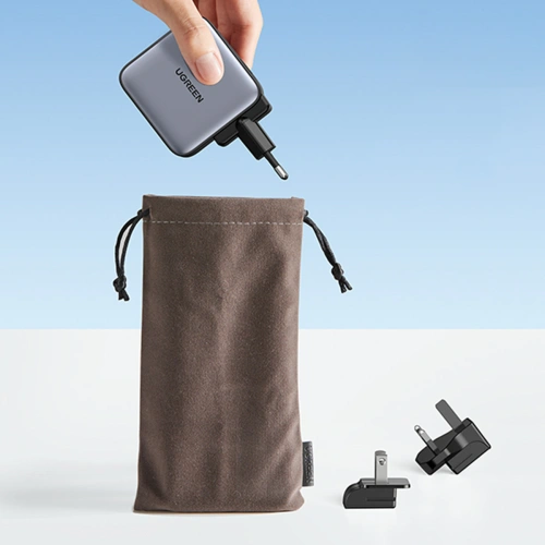 Kup UGREEN CD296 GaN USB/2x USB-C 65W Netzladegerät EU/UK/US Steckeradapter schwarz - UGR1489 - {ean13} - Sklep Home Screen