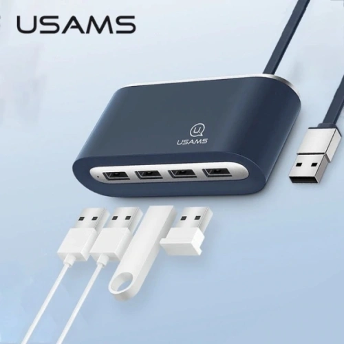 Kup USAMS-Adapter US-SJ238 HUB 4xUSB 2.0 blau/blau - USA935 - {ean13} - Sklep Home Screen