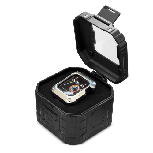 Buy Strap + case Kingxbar CYF148 2w1 Apple Watch 4/5/6/7/8/9/SE 44/45mm silver - KGX638 - {ean13} - Home Screen Store Europe